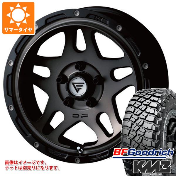 【タイヤ交換対象】デリカD5用 サマータイヤ BFグッドリッチ マッドテレーンT/A KM3 LT225/75R16 115/112Q デルタフォース オーバーランダー 7.0-16 タイヤホイール4本セット