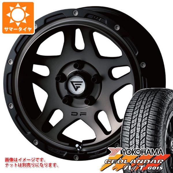 【タイヤ交換対象】スズキ ジムニーノマド JC74W用 サマータイヤ ヨコハマ ジオランダー A/T G015 LT225/75R16 115/112R アウトラインホワイトレター デルタフォース オーバーランダー 6.0-16 タイヤホイール4本セット