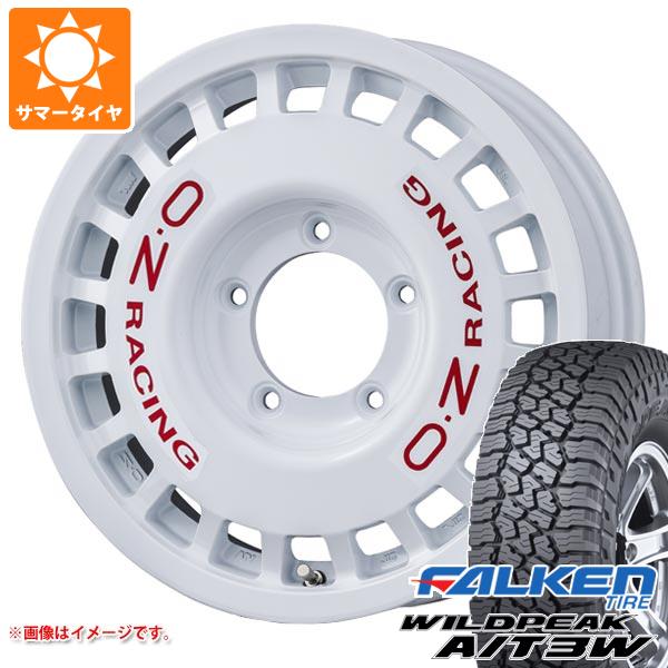 【タイヤ交換対象】ジムニー用 サマータイヤ ファルケン ワイルドピーク A/T3W 175/80R16 91S OZ ラリーレーシング 4x4 5.5-16 タイヤホイール4本セット｜タイヤ１番