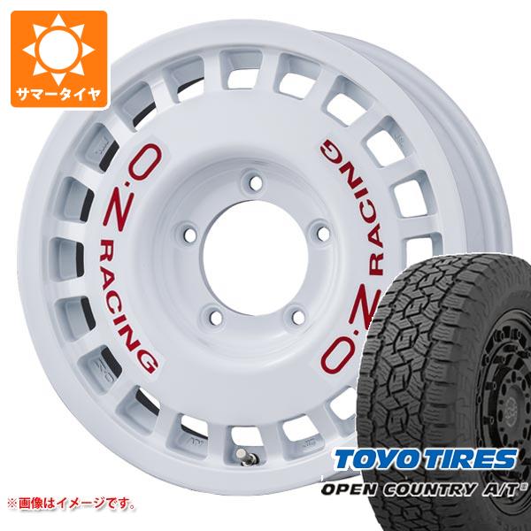【タイヤ交換対象】ジムニーシエラ JB74W用 サマータイヤ トーヨー オープンカントリー A/T3 215/70R16 100T ブラックレター OZ ラリーレーシング 4x4 6.0-16 タイヤホイール4本セット|タイヤ1番