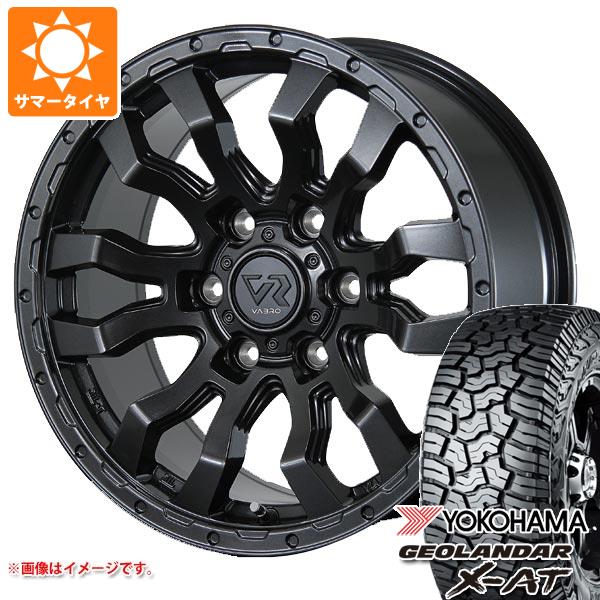 【タイヤ交換対象】ランドクルーザー250用 サマータイヤ ヨコハマ ジオランダー X-AT G016 LT265/65R18 122/119Q ブラックレター ヴァブロ RR-01 7.5-18 タイヤホイール4本セット
