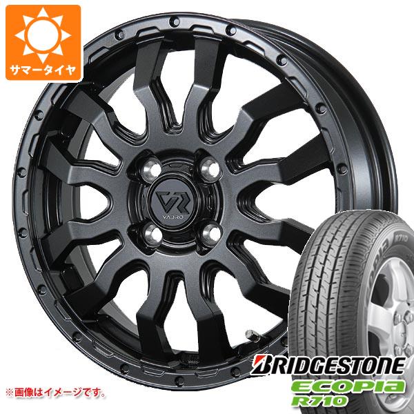 【タイヤ交換対象】ハイゼットトラック S500系用 サマータイヤ ブリヂストン エコピア R710 175/80R14 94/93N (175R14 6PR相当) ヴァブロ RR-01 4.5-14 タイヤホイール4本セット