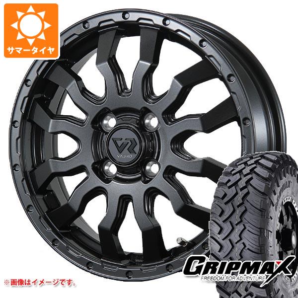 【タイヤ交換対象】サマータイヤ 185R14 102/100Q グリップマックス マッドレイジ M/T ホワイトレター ヴァブロ RR-01 4.5-14 タイヤホイール4本セット｜タイヤ１番