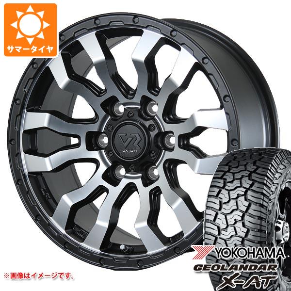 【タイヤ交換対象】ランドクルーザー300用 サマータイヤ ヨコハマ ジオランダー X-AT G016 LT265/65R18 122/119Q ブラックレター ヴァブロ RR-01 7.5-18 タイヤホイール4本セット|タイヤ1番