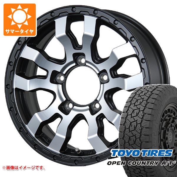 【タイヤ交換対象】5本セット ジムニー JB64W用 サマータイヤ トーヨー オープンカントリー A/T3 215/70R16 100T ブラックレター ヴァブロ RR-01 5.5-16 タイヤホイール5本セット|タイヤ1番