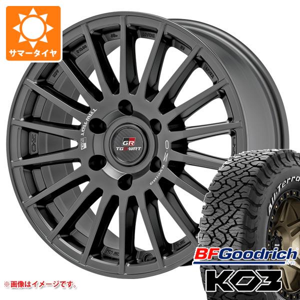 【タイヤ交換対象】ランドクルーザー300用 サマータイヤ BFグッドリッチ オールテレーンT/A KO3 LT265/65R18 117/114S ホワイトレター OZ ラリーデザート TGR-WRT 8.0-18 タイヤホイール4本セット