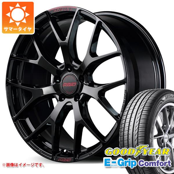 【タイヤ交換対象】サマータイヤ 225/35R19 88W XL グッドイヤー エフィシエントグリップコンフォート レイズ ホムラ 2x7FT スペックM 8.0-19 タイヤホイール4本セット