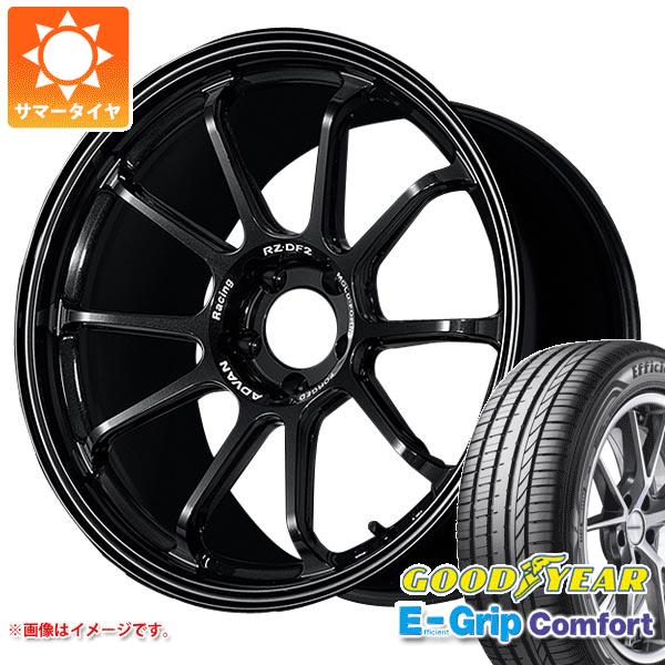 【タイヤ交換対象】サマータイヤ 245/40R19 98W XL グッドイヤー エフィシエントグリップコンフォート アドバンレーシング RZ-DF2 8.5-19 タイヤホイール4本セット