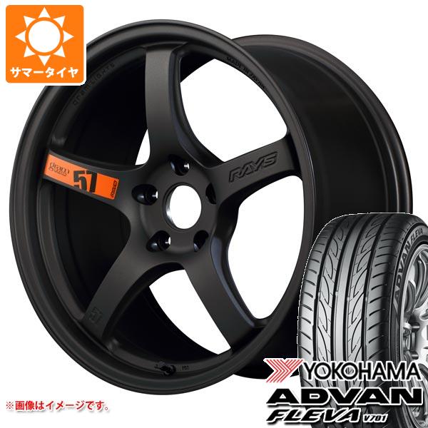 【タイヤ交換対象】サマータイヤ 235/40R18 95W XL ヨコハマ アドバン フレバ V701 レイズ グラムライツ 57CR スペックD 8.5-18 タイヤホイール4本セット