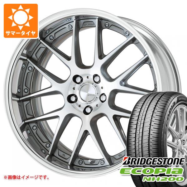 【タイヤ交換対象】サマータイヤ 215/45R18 93W XL ブリヂストン エコピア NH200 ワーク ランベック LM7 7.5-18 タイヤホイール4本セット|タイヤ1番