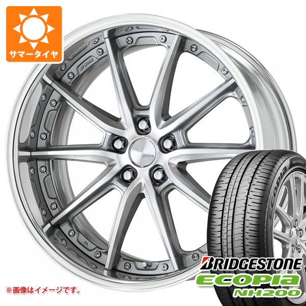【タイヤ交換対象】サマータイヤ 215/45R18 93W XL ブリヂストン エコピア NH200 ワーク ランベック LS10 7.5-18 タイヤホイール4本セット|タイヤ1番
