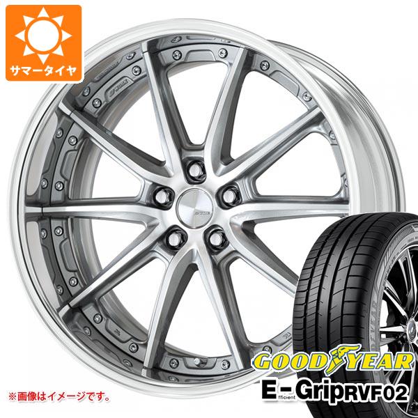【タイヤ交換対象】サマータイヤ 225/55R19 103W XL グッドイヤー エフィシエントグリップ RVF02 ワーク ランベック LS10 7.5-19 タイヤホイール4本セット|タイヤ1番