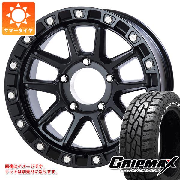【タイヤ交換対象】5本セット トヨタ ランドクルーザー70 GRJ76K用 サマータイヤ グリップマックス マッドレイジ R/T MAX LT265/70R17 121/118Q ホワイトレター MKW M205 8.5-17 タイヤホイール5本セット