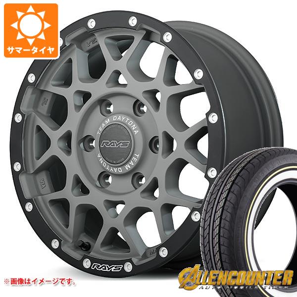 【タイヤ交換対象】ハイエース 200系用 サマータイヤ オーレンカウンター クラシックオーバル 215/65R16C 109/107T ホワイト/イエローリボン レイズ デイトナ M8 xB エディション 6.5-16 タイヤホイール4本セット