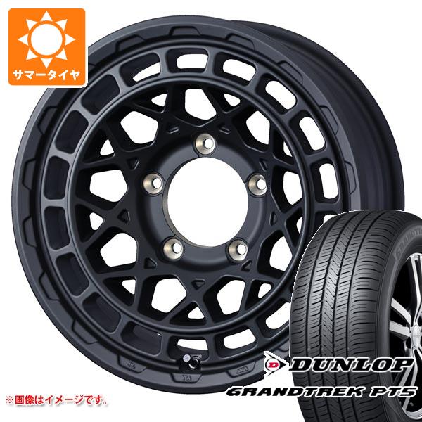 【タイヤ交換対象】ジムニー用 サマータイヤ ダンロップ グラントレック PT5 175/80R16 91S マッドヴァンスX タイプM 5.5-16 タイヤホイール4本セット