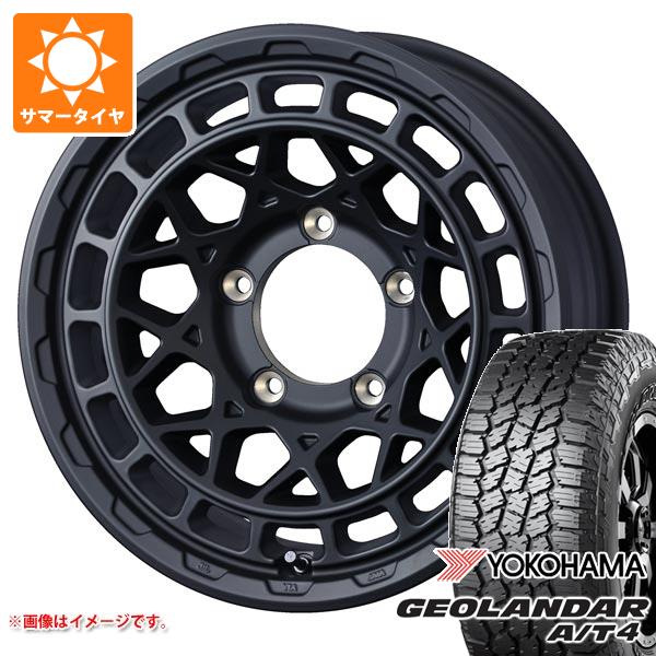 【タイヤ交換対象】スズキ ジムニーノマド JC74W用 サマータイヤ ヨコハマ ジオランダー A/T4 G018 215/70R16 100H ブラックレター マッドヴァンスX タイプM 6.0-16 タイヤホイール4本セット｜タイヤ１番