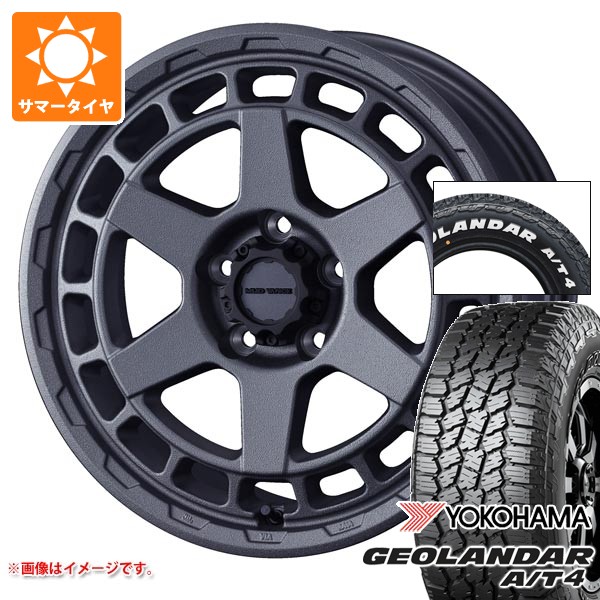 【タイヤ交換対象】ニッサン T31エクストレイル用 2026年製 サマータイヤ ヨコハマ ジオランダー A/T4 G018 215/65R16C 109/107S ホワイトレター マッドヴァンスX タイプS 7.0-16 タイヤホイール4本セット