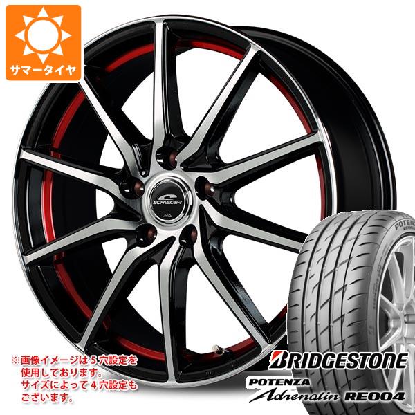 【タイヤ交換対象】サマータイヤ 195/45R17 81W ブリヂストン ポテンザ アドレナリン RE004 MID ホイールズ RX810 7.0-17 タイヤホイール4本セット