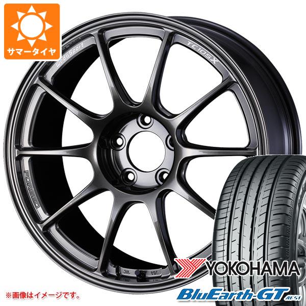 【タイヤ交換対象】サマータイヤ 225/40R18 92W XL ヨコハマ ブルーアースGT AE51 ウェッズスポーツ TC105X フォージド 8.5-18 タイヤホイール4本セット