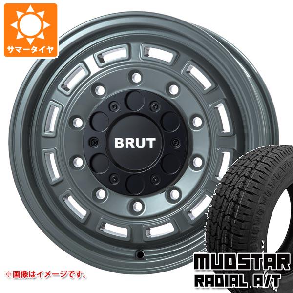 【タイヤ交換対象】ハイエース 200系用 サマータイヤ マッドスター ラジアル A/T 215/65R16C 109/107L ホワイトレター ブルート BR-70 6.5-16 タイヤホイール4本セット｜タイヤ１番