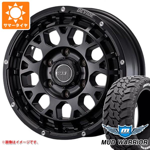 【タイヤ交換対象】ハイエース 200系用 サマータイヤ モンスタ マッドウォーリアー LT215/70R16 107/105Q ホワイトレター SSR ディバイド G:M 6.5-16 タイヤホイール4本セット