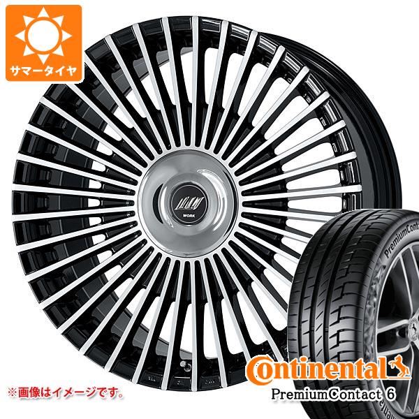 【タイヤ交換対象】トヨタ 40系アルファード用 サマータイヤ コンチネンタル プレミアムコンタクト6 245/40R21 100Y XL ワーク イミッツ シュトラール 9.0-21 タイヤホイール4本セット