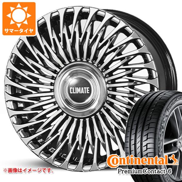 【タイヤ交換対象】40系アルファード用 サマータイヤ コンチネンタル プレミアムコンタクト6 245/40R21 100Y XL クライメイト 凱旋 9.0-21 タイヤホイール4本セット