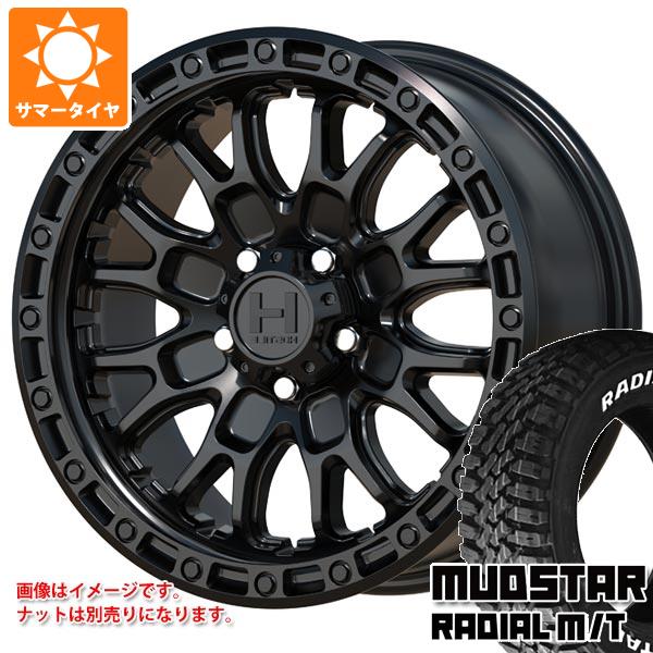【タイヤ交換対象】RAV4 50系用 サマータイヤ マッドスター ラジアル M/T 245/65R17 111T ホワイトレター ホスタイル H135 リッジクレスト 8.0-17 タイヤホイール4本セット
