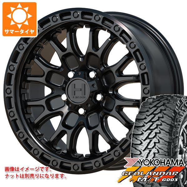 【タイヤ交換対象】ジープ ラングラー JK/JL系用 2026年製 サマータイヤ ヨコハマ ジオランダー M/T G003 LT265/70R17 121/118Q ホスタイル H135 リッジクレスト タイヤホイール4本セット|タイヤ1番