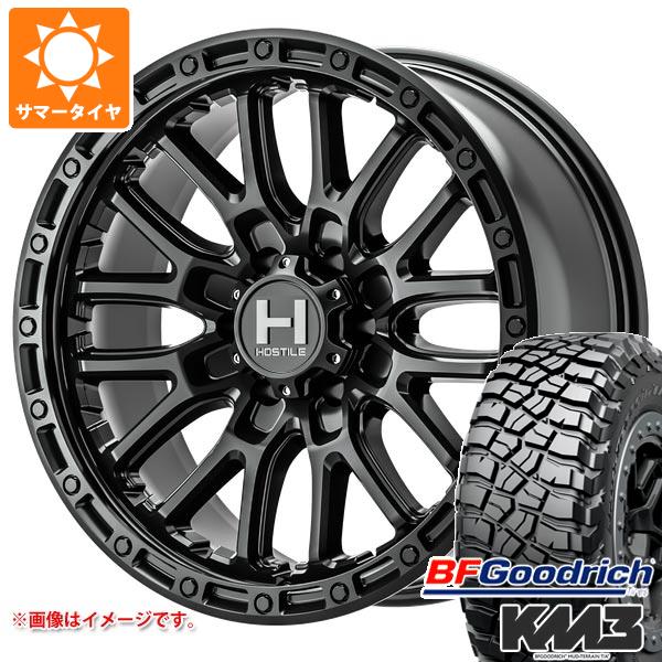 【タイヤ交換対象】トライトン LC2T用 サマータイヤ BFグッドリッチ マッドテレーンT/A KM3 LT265/65R17 120/117Q ホスタイル H135 リッジクレスト 8.0-17 タイヤホイール4本セット