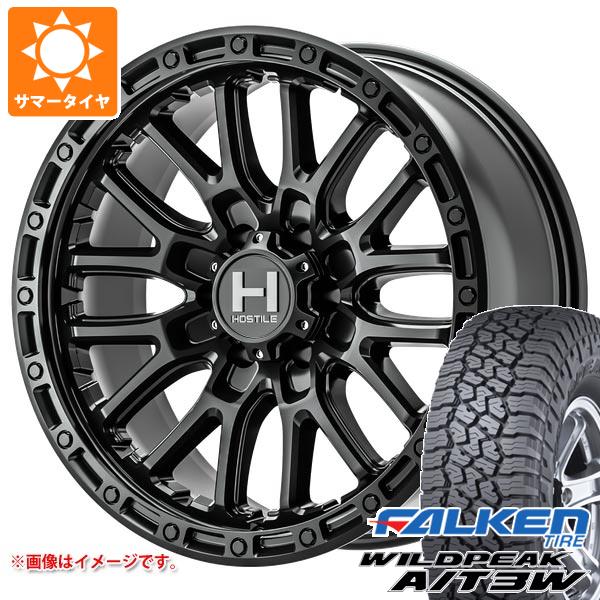 【タイヤ交換対象】ランドクルーザー プラド 150系用 サマータイヤ ファルケン ワイルドピーク A/T3W LT285/70R17 116Q ホスタイル H135 リッジクレスト 8.0-17 タイヤホイール4本セット