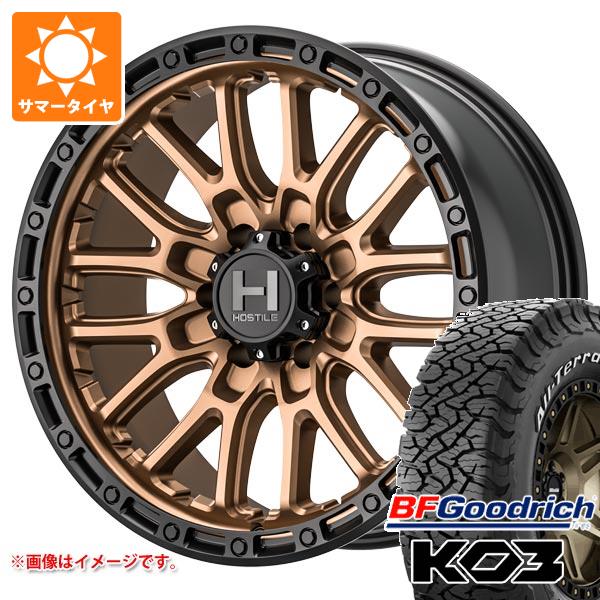 【タイヤ交換対象】5本セット FJクルーザー 10系用 サマータイヤ BFグッドリッチ オールテレーンT/A KO3 LT285/70R17 121/118S ホワイトレター ホスタイル H135 リッジクレスト 8.0-17 タイヤホイール5本セット