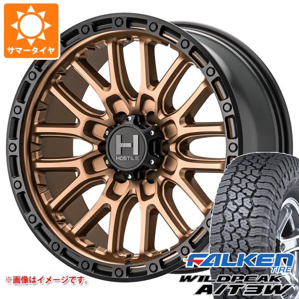 【タイヤ交換対象】ハイラックスサーフ215系用 サマータイヤ ファルケン ワイルドピーク A/T3W 265/65R17 116S XL ホスタイル H135 リッジクレスト 8.0-17 タイヤホイール4本セット|タイヤ1番