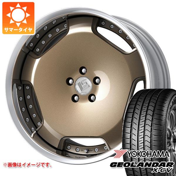 【タイヤ交換対象】トヨタ ランドクルーザー プラド 150系用 サマータイヤ ヨコハマ ジオランダー X-CV G057 265/40R22 106W XL ワーク LS アダマス 9.0-22 タイヤホイール4本セット