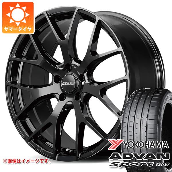 【タイヤ交換対象】トヨタ 40系アルファード用 サマータイヤ ヨコハマ アドバンスポーツV107 245/45R20 103Y XL V107A レイズ RS 2x7FT 8.5-20 タイヤホイール4本セット
