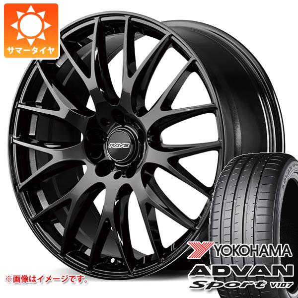 【タイヤ交換対象】トヨタ 40系アルファード用 サマータイヤ ヨコハマ アドバンスポーツV107 245/45R20 103Y XL V107A レイズ RS 2x9Plus 8.5-20 タイヤホイール4本セット