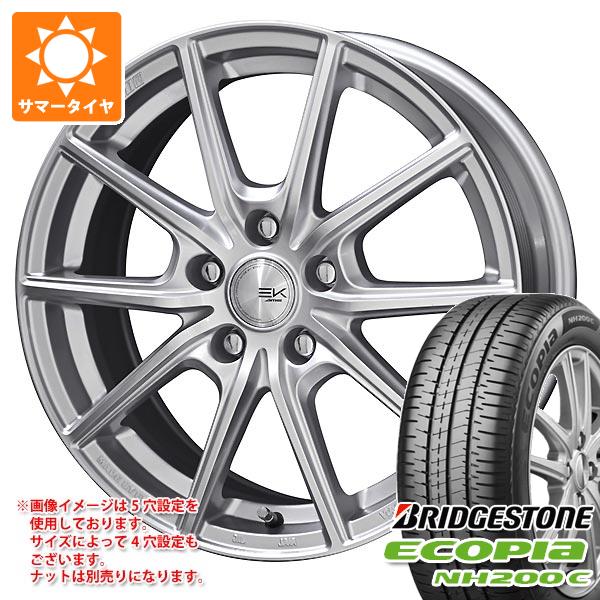 【タイヤ交換対象】2026年製 サマータイヤ 165/65R14 79S ブリヂストン エコピア NH200C ザイン EK 4.5-14 タイヤホイール4本セット|タイヤ1番