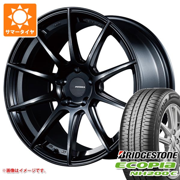 【タイヤ交換対象】2026年製 サマータイヤ 165/55R15 75V ブリヂストン エコピア NH200C ポテンザ SW010 5.0-15 タイヤホイール4本セット|タイヤ1番