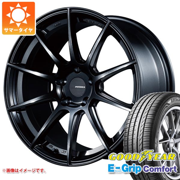 【タイヤ交換対象】サマータイヤ 165/55R15 75V グッドイヤー エフィシエントグリップコンフォート ポテンザ SW010 5.0-15 タイヤホイール4本セット