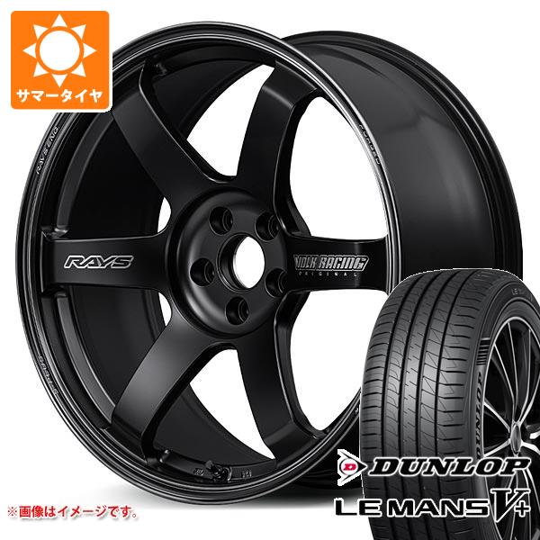 【タイヤ交換対象】サマータイヤ 225/40R19 89W ダンロップ ルマン5 LM5+ レイズ ボルクレーシング TE37 サーガ Sプラス ブラックシャドー 8.5-19 タイヤホイール4本セット