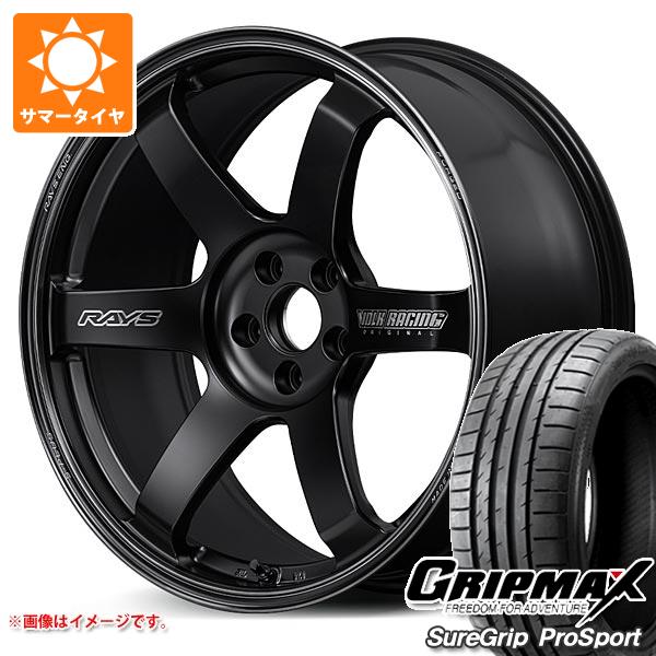 【タイヤ交換対象】サマータイヤ 245/45R19 102Y XL グリップマックス シュアグリップ プロスポーツ レイズ ボルクレーシング TE37 サーガ Sプラス ブラックシャドー 8.5-19 タイヤホイール4本セット