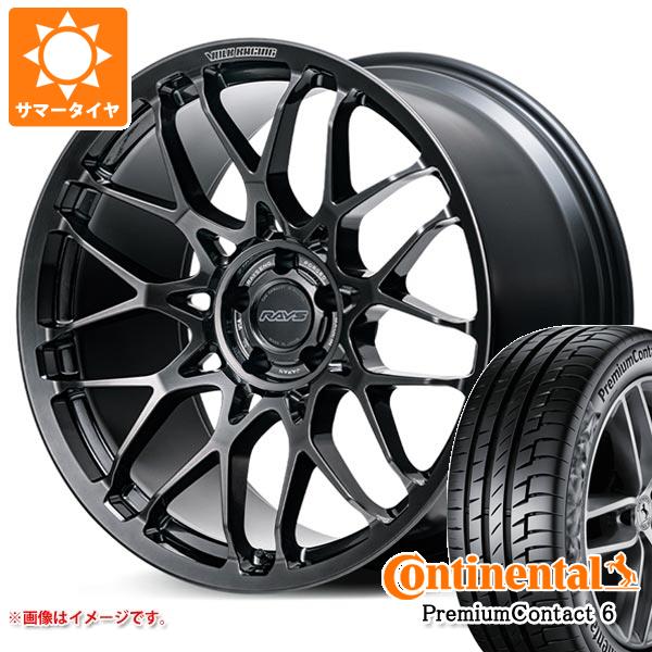 【タイヤ交換対象】トヨタ 40系アルファード用 サマータイヤ コンチネンタル プレミアムコンタクト6 245/40R21 100Y XL レイズ ボルクレーシング G29 8.5-21 タイヤホイール4本セット