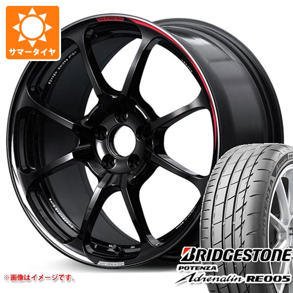 【タイヤ交換対象】サマータイヤ 235/50R18 101Y XL ブリヂストン ポテンザ アドレナリン RE005 レイズ ボルクレーシング NE24 クラブスポーツ 7.5-18 タイヤホイール4本セット