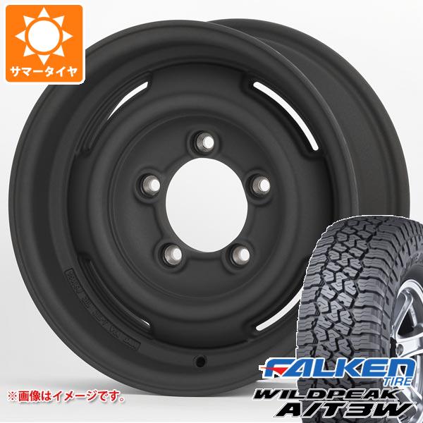 【タイヤ交換対象】5本セット スズキ ジムニーノマド JC74W用 サマータイヤ ファルケン ワイルドピーク A/T3W LT225/75R16 115/112Q アピオ ワイルドボア SR プラス 6.0-16 タイヤホイール5本セット