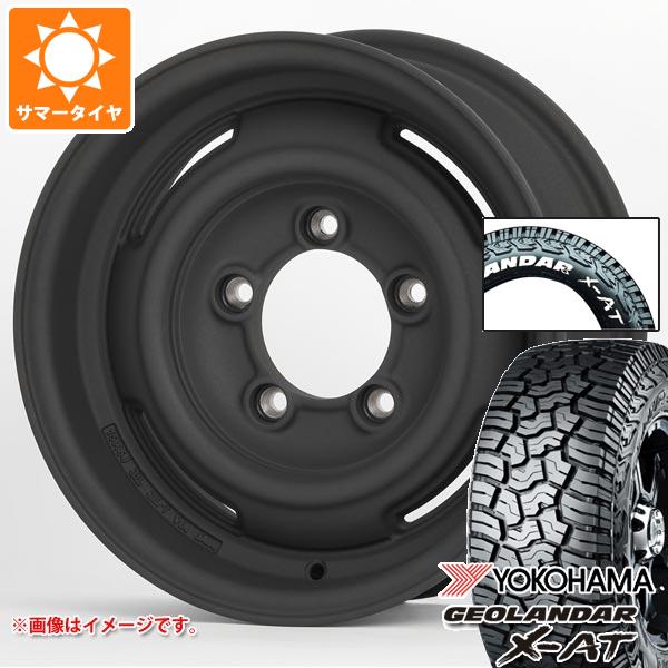 【タイヤ交換対象】スズキ ジムニーノマド JC74W用 サマータイヤ ヨコハマ ジオランダー X-AT G016 185/85R16 105/103N LT ホワイトレター アピオ ワイルドボア SR プラス 6.0-16 タイヤホイール4本セット