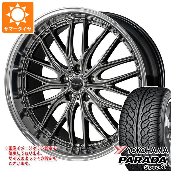 【タイヤ交換対象】サマータイヤ 255/40R20 101V REINF ヨコハマ パラダ スペック-X PA02 モンツァジャパン ワーウィック ディープランド 8.5-20 タイヤホイール4本セット
