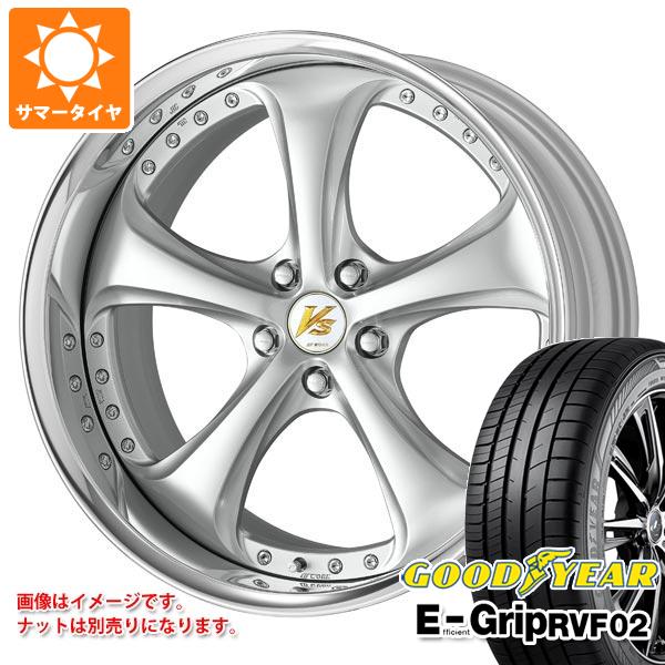 【タイヤ交換対象】サマータイヤ 245/40R19 98W XL グッドイヤー エフィシエントグリップ RVF02 ワーク VS KFシャープ 8.5-19 タイヤホイール4本セット