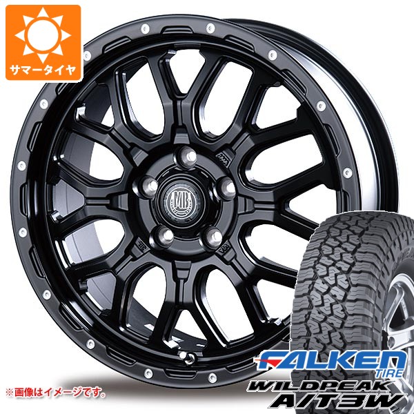【タイヤ交換対象】トヨタ RAV4 50系用 サマータイヤ ファルケン ワイルドピーク A/T3W LT225/75R16 115/112Q インターミラノ マッドバーン XR-800M 6.5-16 タイヤホイール4本セット