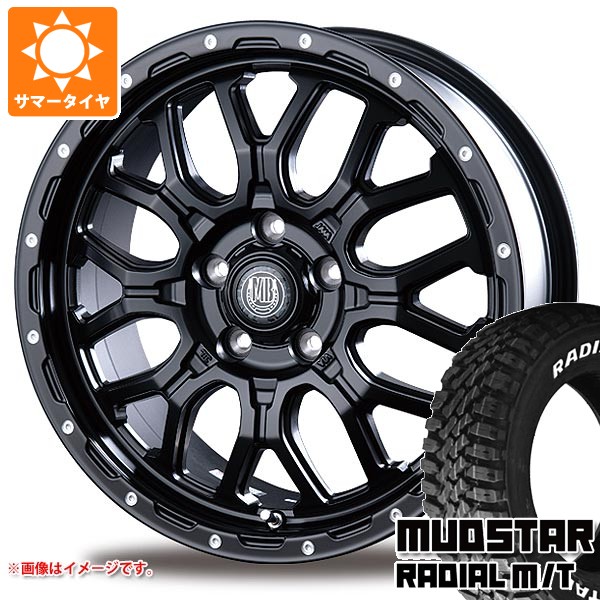 【タイヤ交換対象】ニッサン T31エクストレイル用 サマータイヤ マッドスター ラジアル M/T 215/70R16 100T ホワイトレター インターミラノ マッドバーン XR-800M 6.5-16 タイヤホイール4本セット｜タイヤ１番 78,596円