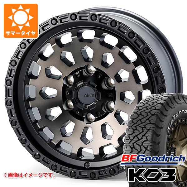 【タイヤ交換対象】トヨタ ランドクルーザー プラド 150系用 2026年製 サマータイヤ BFグッドリッチ オールテレーンT/A KO3 LT265/70R17 118/115S ホワイトレター エアージー ヴァルカン 8.0-17 タイヤホイール4本セット｜タイヤ１番